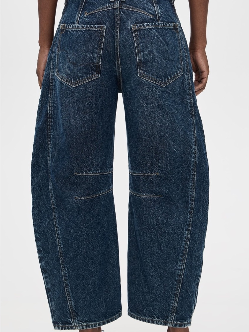 Free People Good Luck mid rise barrel jeans - sz 27 - Picture 2 of 4